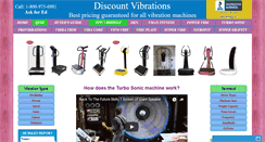 Desktop Screenshot of discountvibrations.com