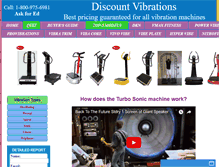 Tablet Screenshot of discountvibrations.com